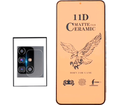 Kit de vidrio templado Ceramicglass Cubierta completa + Camara Film para Samsung Galaxy M31S