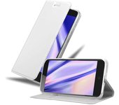Funda Libro para ZTE Blade V7 en CLASSY PLATEADO - Cubierta Proteccion con Cierre Magnetico, Tarjetero y Funcion de Suporte - Etui Case Cover Carcasa