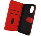 Funda Oppo Reno 8 Lite 5G Solapa Tarjetero Función Soporte Vídeo rojo