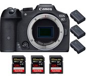 EOS R7 + 3 SanDisk 128GB Extreme PRO UHS-II SDXC 300 MB/s + 3 LP-E6NH + PDF MCZ DIRECT 20 TÉCNICAS P