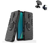 Kit de soporte de automóvil magnético + cubierta militar defiende 3x1 anti-impacto