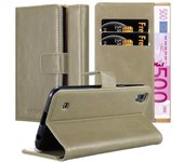 Funda Libro para LG X Power en MARRoN CAPUCHINO - Cubierta Proteccion con Cierre Magnetico, Tarjetero y Funcion de Suporte - Etui Case Cover Carcasa