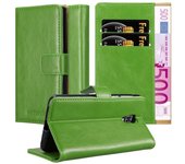 Funda Libro para LG X SCREEN en VERDE HIERBA - Cubierta Proteccion con Cierre Magnetico, Tarjetero y Funcion de Suporte - Etui Case Cover Carcasa