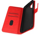 Funda Samsung Galaxy A13 Tarjetero Soporte Vídeo rojo