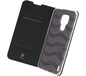 Funda Motorola Moto E7 Tarjetero Soporte Negro