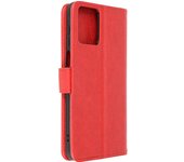 Funda para Motorola Moto G53, G13 y G23 Tarjetero Soporte Vídeo Rojo