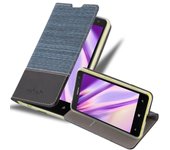 Funda Libro para Nokia Lumia 625 en AZUL OSCURO NEGRO - Cubierta Proteccion con Cierre Magnetico, Tarjetero y Funcion de Suporte - Etui Case Cover Carcasa