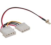 Adaptador de ventilador inline ventilador de 3 pines a fuente de alimentaciÓn de 4 pines 12v 0.3m
