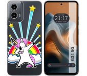 Funda Silicona Motorola Moto G34 5G Unicornio