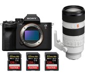 Alpha 7R V + FE 70-200mm f/2.8 GM OSS II + 3 SanDisk 128GB Extreme PRO UHS-II SDXC 300 MB/s + PDF MC