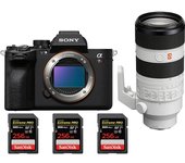 Alpha 7R V + FE 70-200mm f/2.8 GM OSS II + 3 SanDisk 256GB Extreme PRO UHS-II SDXC 300 MB/s + PDF MC