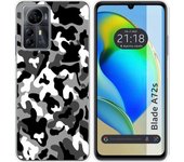 Funda Silicona Zte Blade A72s Snow Camuflaje