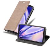 Funda Libro para WIKO VIEW en MARRoN CAFe - Cubierta Proteccion con Cierre Magnetico, Tarjetero y Funcion de Suporte - Etui Case Cover Carcasa