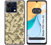 Funda Silicona Zte Blade V50 Vita 4G Sand Camuflaje