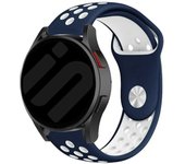 Correa deportiva Samsung Galaxy Watch7 LTE 44 mm - Azul oscuro / Blanco