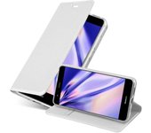 Funda Libro para Huawei P10 LITE en CLASSY PLATEADO - Cubierta Proteccion con Cierre Magnetico, Tarjetero y Funcion de Suporte - Etui Case Cover Carcasa