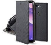 Funda para Huawei Y7 Prime 2018, Huawei Nova 2 Lite, Negra - Flip Cover Smart Magnética con Soporte