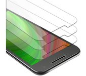 3x Pelicula Protectora para Motorola MOTO G4 PLAY en TRANSPARENCIA ELEVADA - Paquete de 3 Vidrio Templado (Tempered) Cristal Antibalas Compatible 3D con Dureza 9H