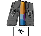 Kit de soporte magnético de automóvil fortalecido + 3x1 Cubierta de defensor militar