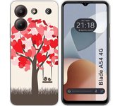 Funda Silicona Zte Blade A54 4G Pajaritos