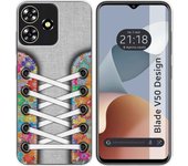 Funda Silicona Zte Blade V50 Design 4G Zapatillas 04