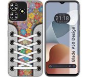 Funda Silicona Zte Blade V50 Design 4G Zapatillas 05