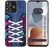 Funda Silicona Zte Blade V50 Design 4G Zapatillas 06