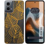 Funda Silicona Motorola Moto G34 5G Hojas