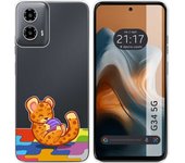 Funda Silicona Motorola Moto G34 5G Leopardo
