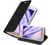 Funda Libro para Motorola MOTO G5 PLUS en CLASSY NEGRO - Cubierta Proteccion con Cierre Magnetico, Tarjetero y Funcion de Suporte - Etui Case Cover Carcasa