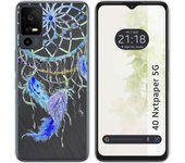 Funda Silicona TCL 40 NXTPAPER 5G Plumas