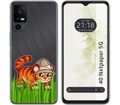 Funda Silicona TCL 40 NXTPAPER 5G Tigre