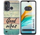 Funda Silicona ZTE Blade A53 Madera 01