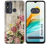Funda Silicona ZTE Blade A53 Madera 08