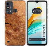 Funda Silicona ZTE Blade A53 Madera 04