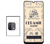 Kit de vidrio templado Ceramicglass Cover + Camara Film for Oppo A15s