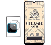 Kit de vidrio templado Ceramicglass Cover + Camara Film to Realm C21Y