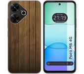 Funda Silicona Xiaomi Poco M6 4G Madera