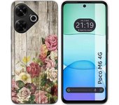 Funda Silicona Xiaomi Poco M6 4G Madera 08