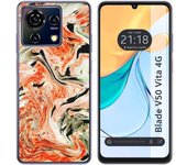 Funda Silicona Zte Blade V50 Vita 4G Mármol 12
