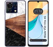 Funda Silicona Zte Blade V50 Vita 4G Mármol 11