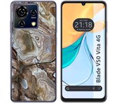 Funda Silicona Zte Blade V50 Vita 4G Mármol 14