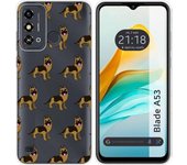 Funda Silicona Zte Blade A53 Perros 09