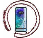 Funda Colgante Samsung Galaxy M55 5G Rosa / Dorado