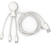 Xoopar XP71024.38LR cable de teléfono móvil Blanco 1 m USB C + USB A Lightning + micro-USB B + USB C