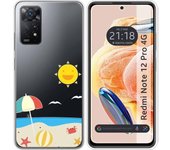 Funda Silicona Transparente Xiaomi Redmi Note 12 Pro 4G Playa
