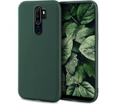 Minimalist Series Funda Silicona para OPPO A9 2020, Verde Oscuro con Acabado Mate, Cover Carcasa de