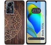 Funda Silicona Zte Blade A72s Madera 06