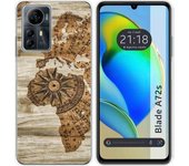 Funda Silicona Zte Blade A72s Madera 07