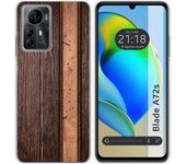 Funda Silicona Zte Blade A72s Madera 05
